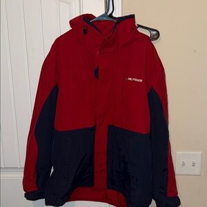 Tommy Hilfiger Red and Navy Jacket
